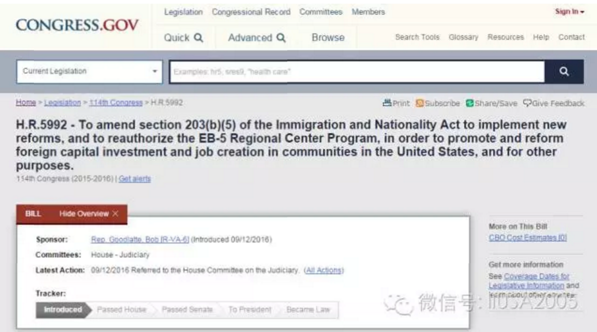 新提案被“压制”，EB-5或将延期至年底