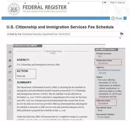 I-526申请费上涨145%，今天（12月23日）开始实施！
